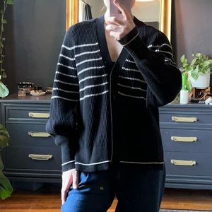 Maria McManus Cocoon Cotton/Cashmere Split Sleeve Cardigan